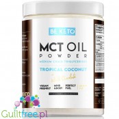 BeKeto™ MCT Tropical Coconut & White Chocolate - olej MCT w proszku, smak kokos z biała czekoladą, z erytrolem