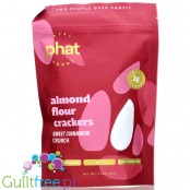 Real Phat Foods Almond Flour Crackers Sweet Cinnamon Crunch - keto krakersy migdałowe z białkiem jaj