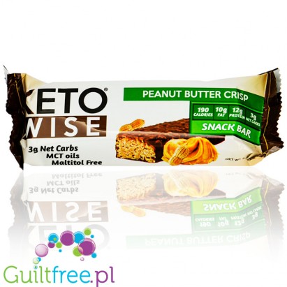 Keto Wise Snack Bars - Peanut Butter Crisp 6/Box