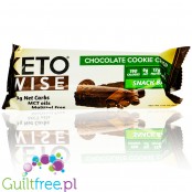 Keto Wise Snack Bar Chocolate Cookie Crisp - keto baton z MCT bez maltitolu 190kcal