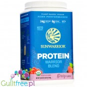 Sunwarrior Protein Warrior Blend 0,750kg, Berry - vegan protein powder with acai, goji & quinoa, sachet