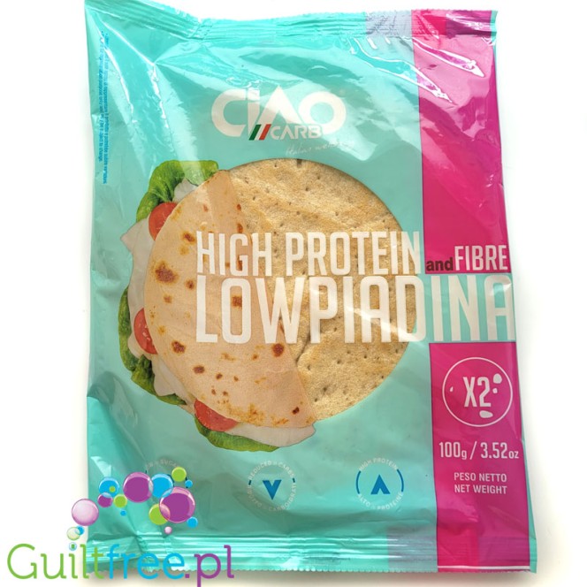 Ciao Carb Low Piadina Protein & Fibre - spody do pizzy 10g błonnika & 10g białka