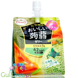 Tarami Oishii Konjac Jelly Hokkaido Melon 42kcal - dietetyczna galaretka do picia bez cukru