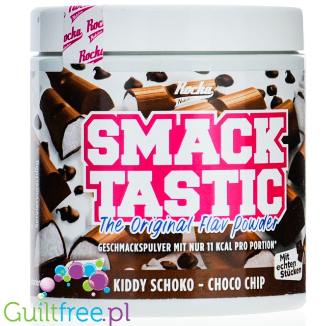 Rocka Nutrition Smacktastic Kiddy Schoko Choco Chip 90g  - słodzący aromat mlecznej czekolady w proszku