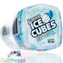 Ice Breakers Ice Cubes Mint Crystal, mint-menthol sugar free chewing gum 40pcs