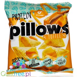 Go Fitness Protein Pillow Toffee 50g  protein crispy snack with cheese dip filling