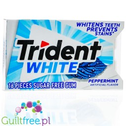 Trident White Peppermint sugar free chewing gum