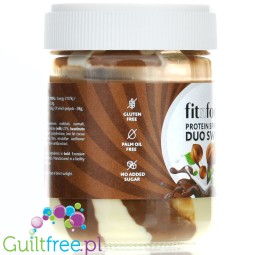 FitnFood Protein Spred Duo Swirl  no added sugar protein spread, gluten & palm oil free