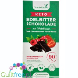 Simply Keto Dark Chocolate with Forest Berries 125g