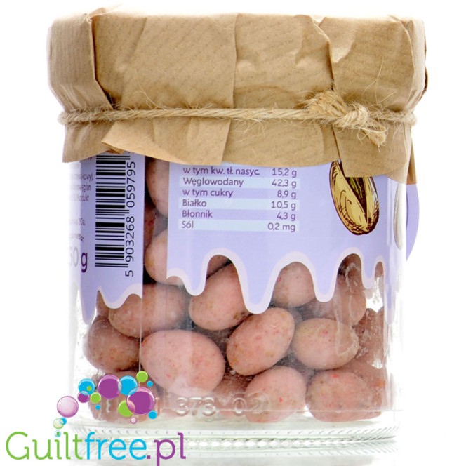 Orzechownia pistachios in crunchy pink chocolate without added sugar