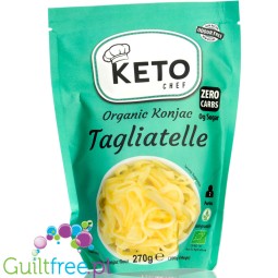 Keto Chef Organic Konjac Tagliatelle - bio makaron shirataki 9kcal, formuła bezzapachowa