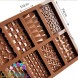 Silikonowa foremka do mini tabliczek czekolady, 12 różnych kształtów i faktur