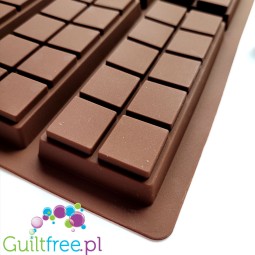 Silicone mold for 2-row chocolate bars, for 6 pcs