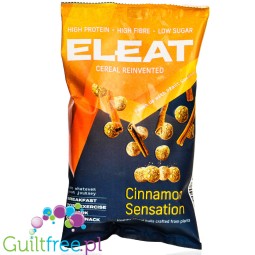 Eleat Cereal Reinvented Cinnamon Sensation - wegańskie proteinowe płatki śniadaniowe 25g białka & 20g błonnika