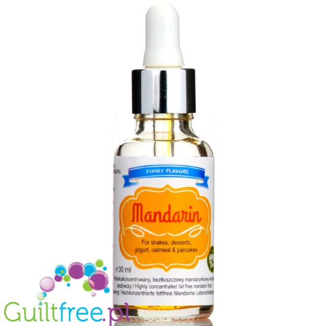 Funky Flavors Mandarin 30g - aromat mandarynkowy bez cukru i bez tłuszczu
