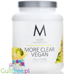More Nutrition More Clear Vegan Apple Lemon - wegański klarowny hydrolizat, lekka odżywka białkowa ze stewią