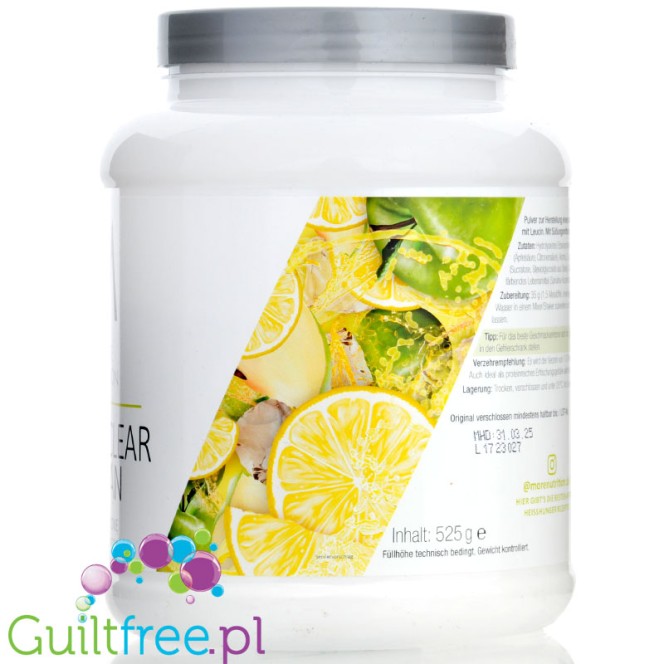 More Nutrition More Clear Vegan Apple Lemon - wegański klarowny hydrolizat, lekka odżywka białkowa ze stewią