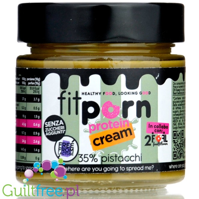 FitPrn Crema Proteica 35% di Pistacchio - proteinowy krem pistacjowy bez dodatku cukru i bez laktozy