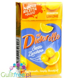 Dietorelle Stevia Limone BOX - wegańskie cytrynowe żelki bez cukru, ze stewią