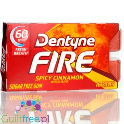 Dentyne Fire Spice Cinnamon - ostra guma do żucia bez cukru, Cynamonowa