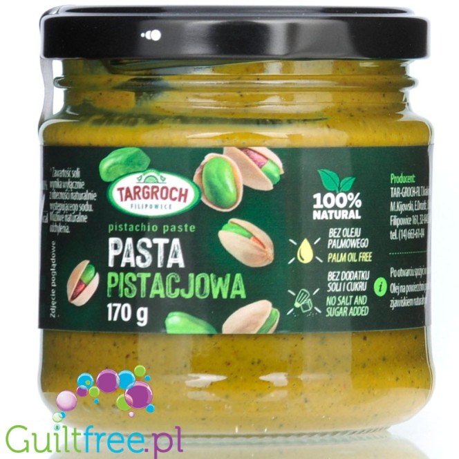 Targroch pasta pistacjowa - pasta pistacjowa 100% z prażonych pistacji bez soli i cukru