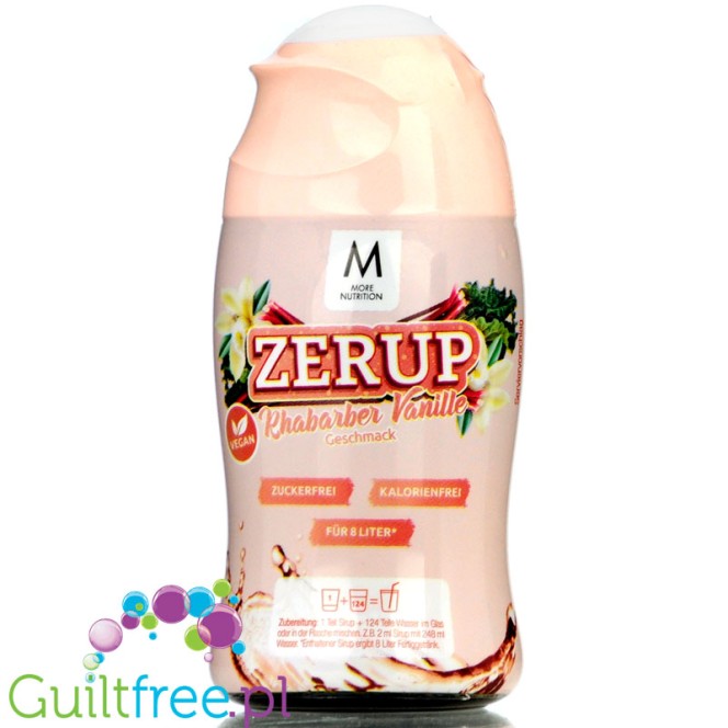 More Nutrition Zerup Rhubarb Vanilla concentrated water flavor enhancer
