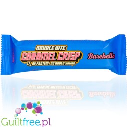 Barebells Double Bite Caramel Crisp - podwójny baton proteinowy Karmel & Mleczna Czekolada