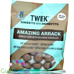 TWEEK Amazing Arrack - błonnikowe pianki arakowe w czekoladzie bez cukru 30% mniej kcal