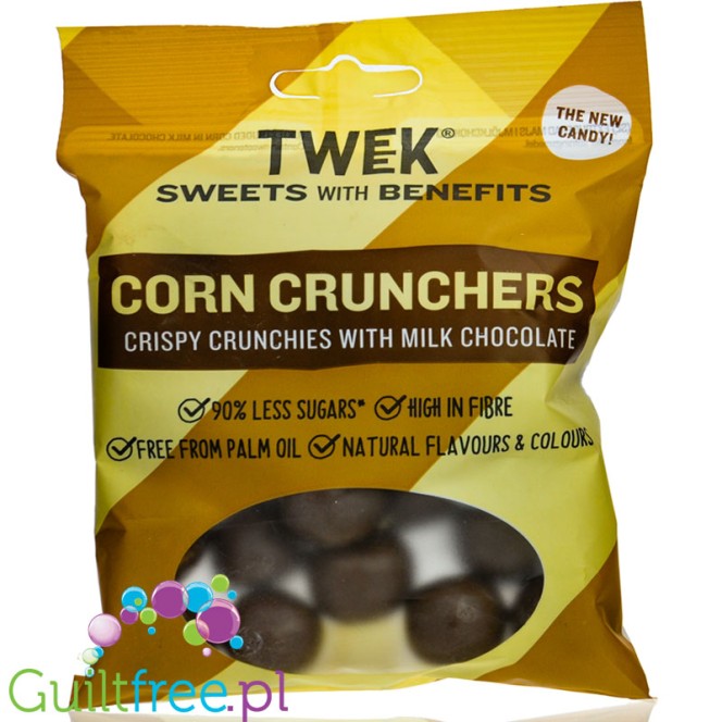 TWEEK Sweets With Benefits Corn Crunchers, no added sugar, 50% fiber