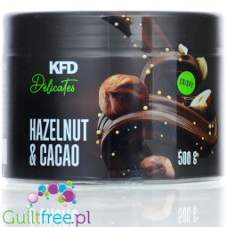 KFD Delicates Milk Chocolate & Hazelnut sugar free spread with rice crunchies