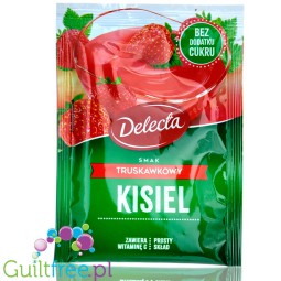 Delecta kisiel truskawkowy bez cukru z witaminą C