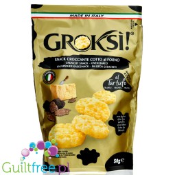 Groksì! Snack Croccante Cotto al Forno, al Tartufo - Italian keto snack, baked Grana Padano