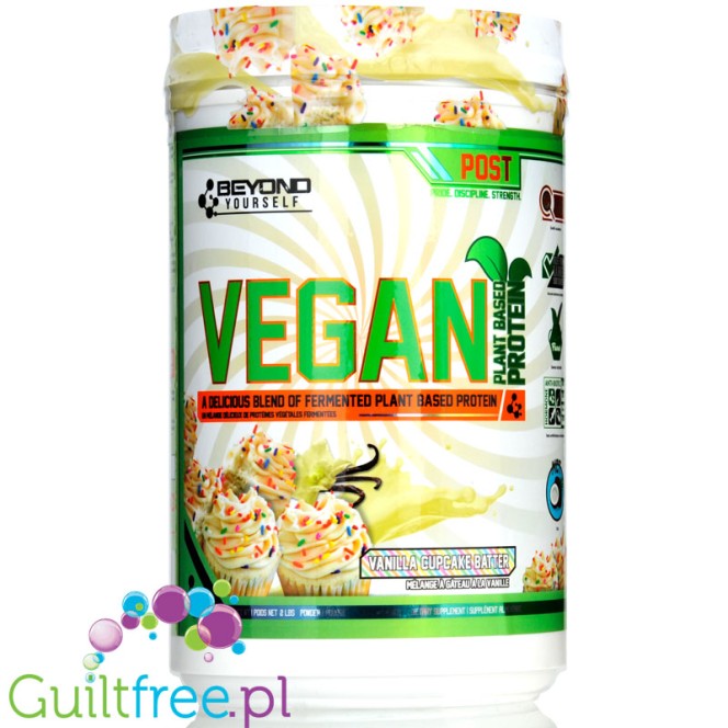 Beyond Yourself Vegan Protein Vanilla Cupcake - wegańska odżywka białkowa z fermentowanych białek roślinnych z MCT i stewią