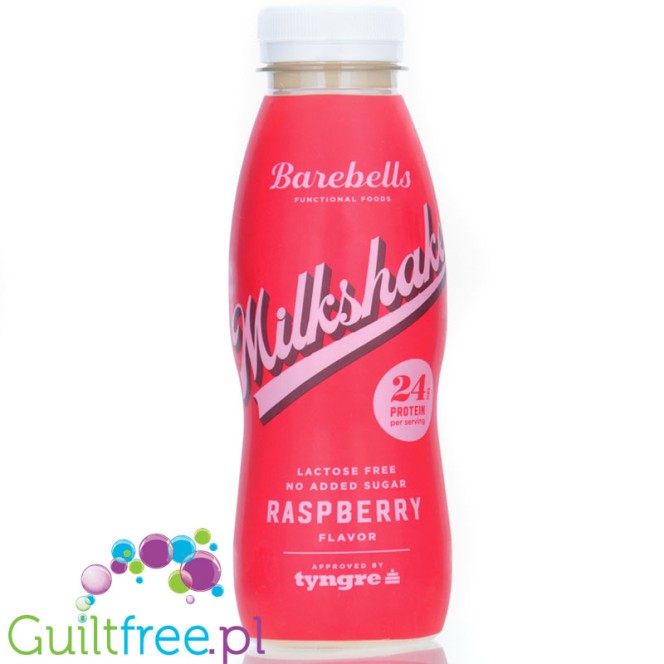 Barebells Shake Raspberry - gotowy malinowy szejk białkowy bez laktozy 24g białka