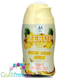 More Nutrition Zerup Tropical na 8L - skoncentrowany syrop do wody bez cukru i kalorii, Ananas, Pomarańcza & Marakuja
