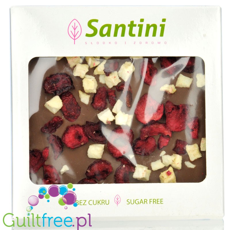 Santini Milk chocolate with cherries and apples no sugar