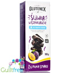 Glutenex suszona śliwka w czekoladzie deserowej bez dodatku cukrów i bez glutenu