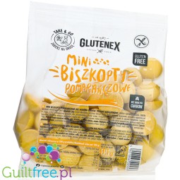 Glutenex bezglutenowe mini biszkopty pomarańczowe bez dodatku cukru