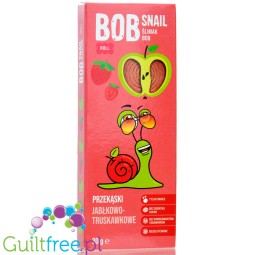 Bob Snail Roll Fruit-apple strawberry snack with no added sugar 30g