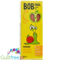 Bob Snail Jabłko & Banan 30g - przekąska z owoców bez dodatku cukru Bob Snail