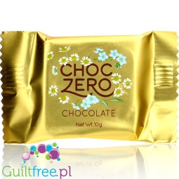 Choc Zero Chocolate Square, Lava Cake White Chocolate - keto biała czekoladka z nadzieniem czekoladowym bez cukru z monk fruit