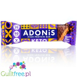 copy of Adonis Keto Protein Double Choc Crisp - vegan keto protein bar 2g of sugar