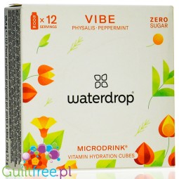 Waterdrop Vibe (Physalis, Mięta, Rozmaryn) - rozpuszczalne kostki smakowa do napoi bez cukru i sztucznych słodzików
