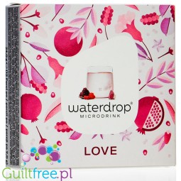 Waterdrop Love (Pomegranate, Goji Berries, Schisandra) 12 pcs sugar free instant cubes drink