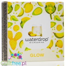 Waterdrop Glow (Mango, Opuncja Figowa, Karczoch) - rozpuszczalne kostki smakowe do napoi bez cukru, ze stewią
