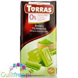 Torras White chocolate with matcha tea without added sugar