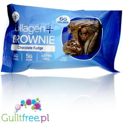 321Glo Collagen+ Brownie, Chocolate Fudge Brownie - miękkie keto ciacho czekoladowe bez glutenu