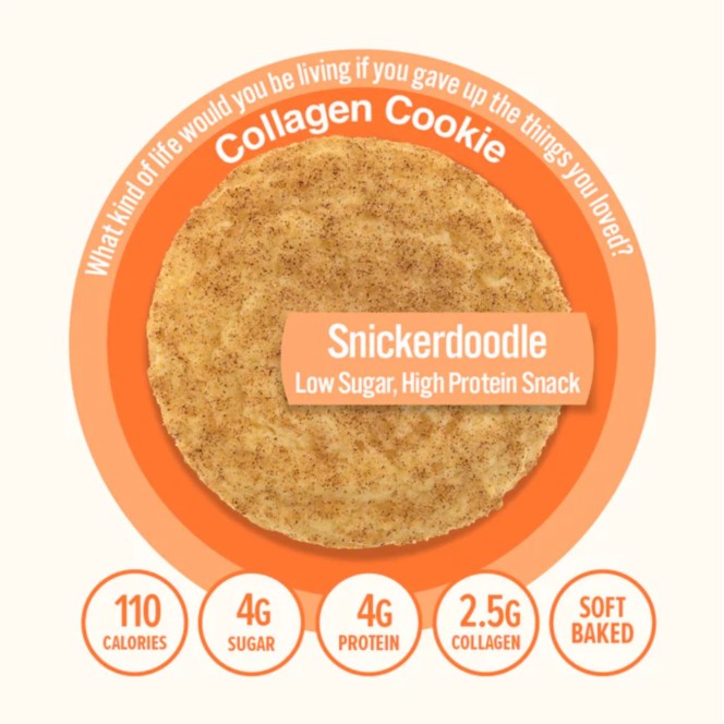 321Glo Soft Baked Collagen Cookie Snickerdoodle