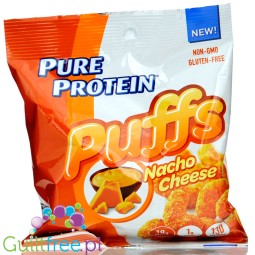 Pure Protein Puffs, Nacho Cheese - proteinowe chrupki serowe z izolatem białka, 18g białka & 130kcal