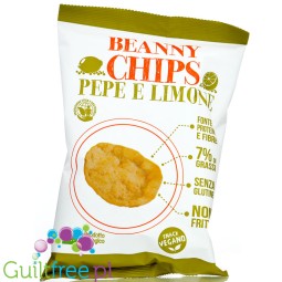 Beanny Chips Pepe e Limone fat-free hot air roasted lentil snack